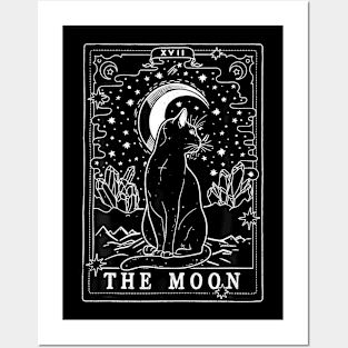 TAROT The Moon cats Posters and Art